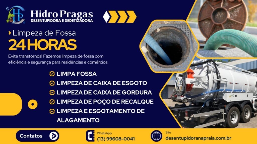 limpeza de fossa em peruibe