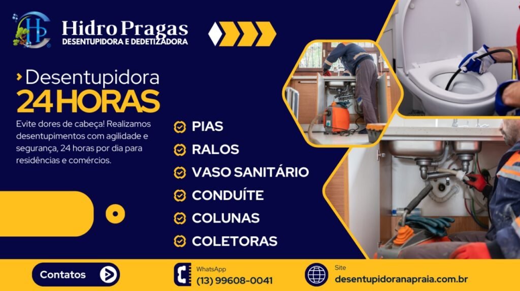 Desentupidora em Bertioga